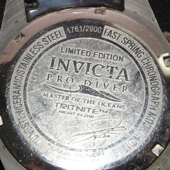 Invicta Chronograph Limited Edition Pro Diver Master of The Oceans No.1248 Watch - Picture 11 of 11